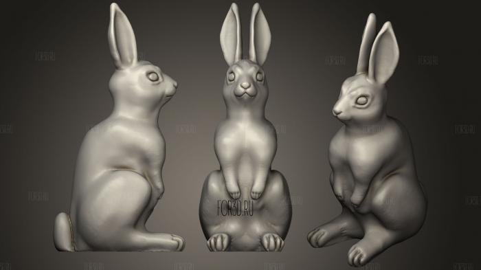 Rabbit stl model for CNC